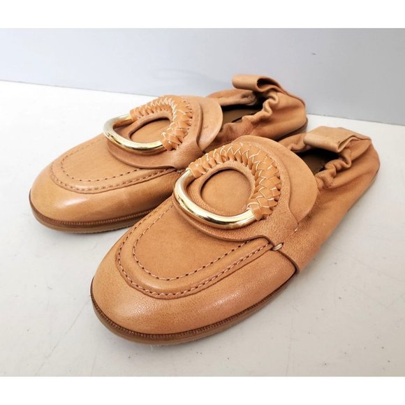See By Chloe Shoes - See By Chloe Hana Flats Tan Leather Size 35